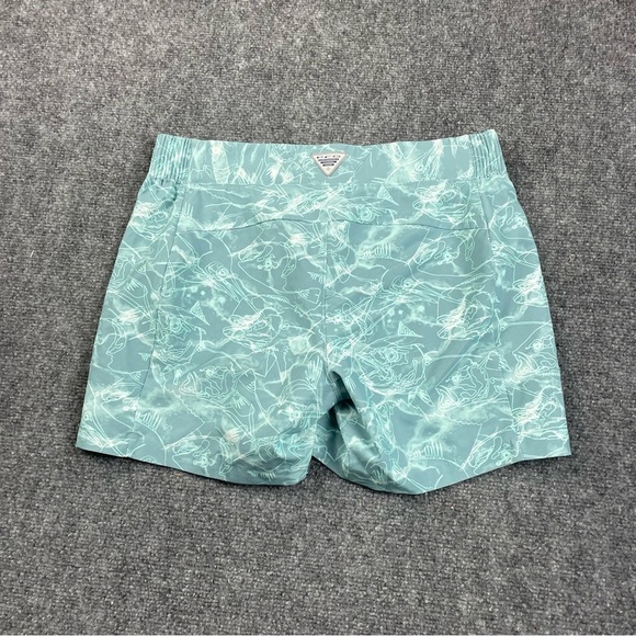 COLUMBIA Women’s PFG Tidal II Storm Contour Fish Shorts size: Small 5” inseam - Picture 2 of 10